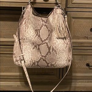 Michael kors snakeskin tote bag Large nwot